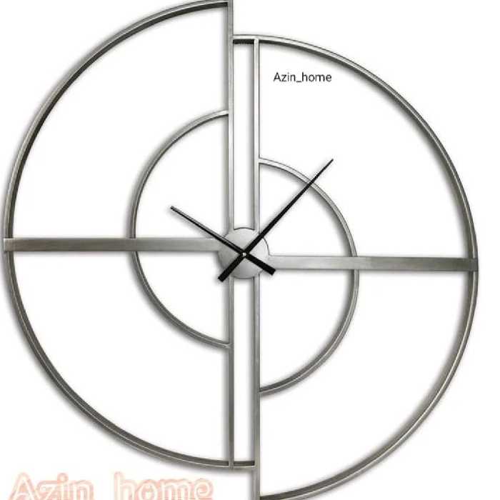 ساعت مدرن دیواری H114 فلزی با رنگ کوره ای استاتیک با سفارش سازی اندازه و رنگ