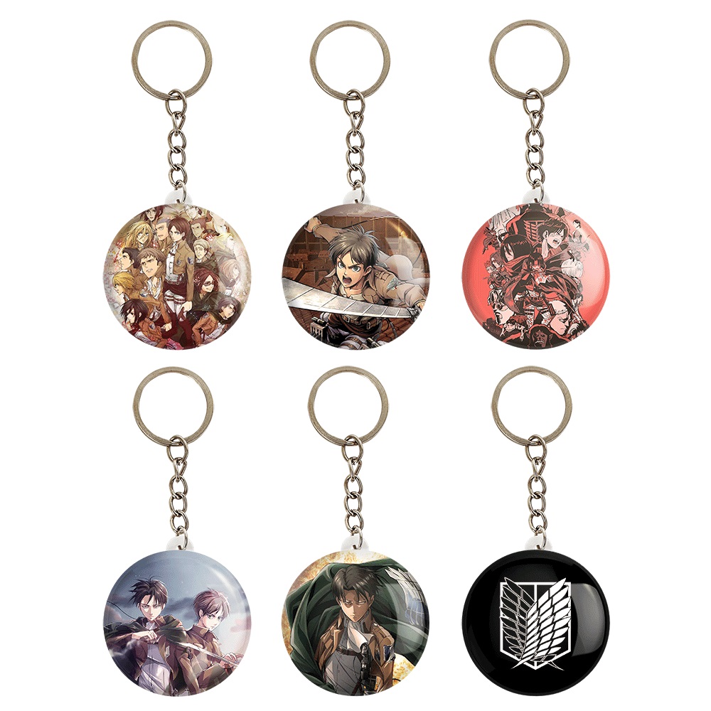 جاکلیدی خندالو مدل انیمه اتک آن تایتان کد 322B مجموعه 6 عددی