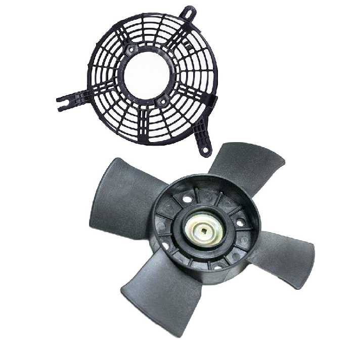 پروانه فن کولر یدک چی کد SANDEN 72123-130 مناسب برای پراید مجموعه 2 عددی