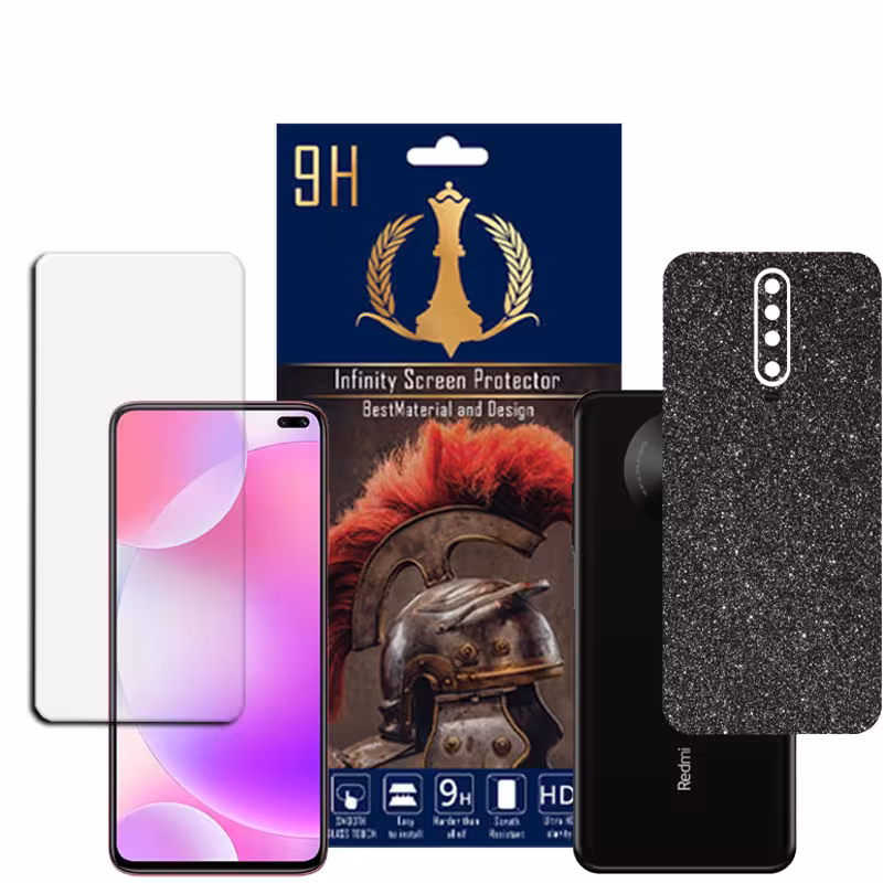 برچسب پوششی اینفینیتی مدل PRO MAX مناسب برای گوشی موبایل شیایومی REDMI K30 REDMI K30I POCO X2 به همراه محافظ صفحه نمایش