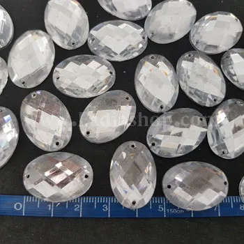 نگین بیضی 1820 سفید