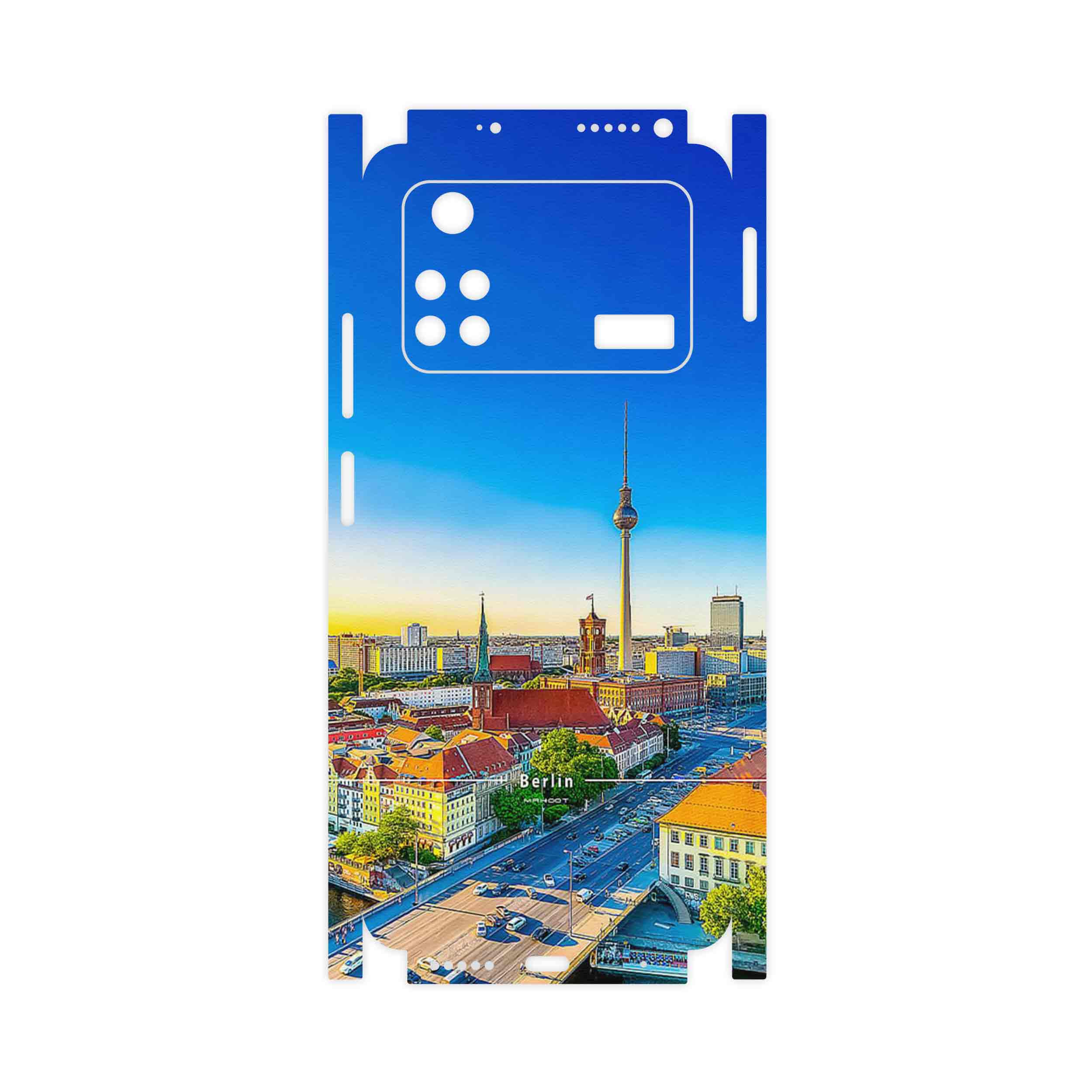 برچسب پوششی ماهوت مدل City of Berlin-FullSkin مناسب برای گوشی موبایل شیائومی Poco M4 Pro 4G