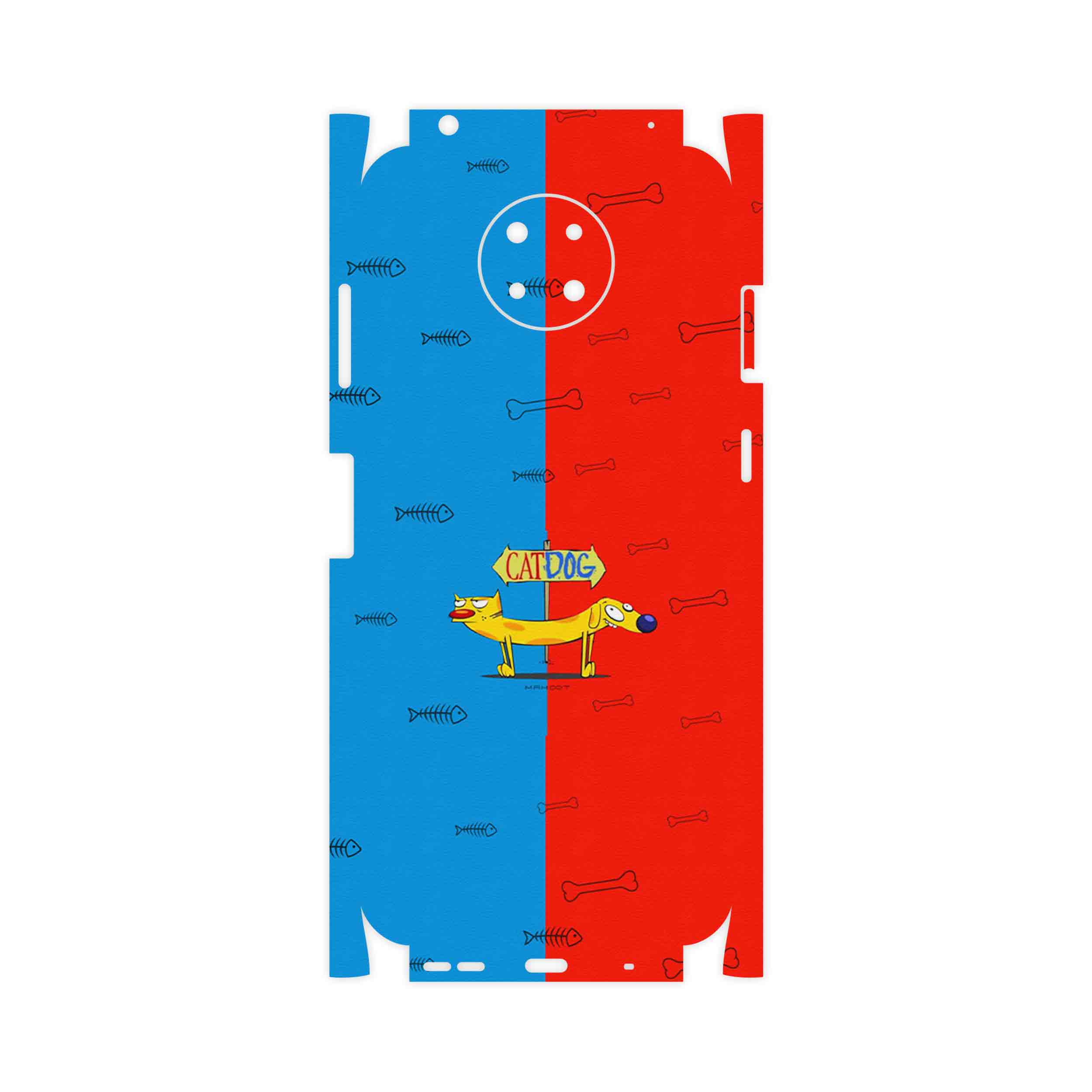 برچسب پوششی ماهوت مدل CatDog-FullSkin مناسب برای گوشی موبایل نوکیا G10