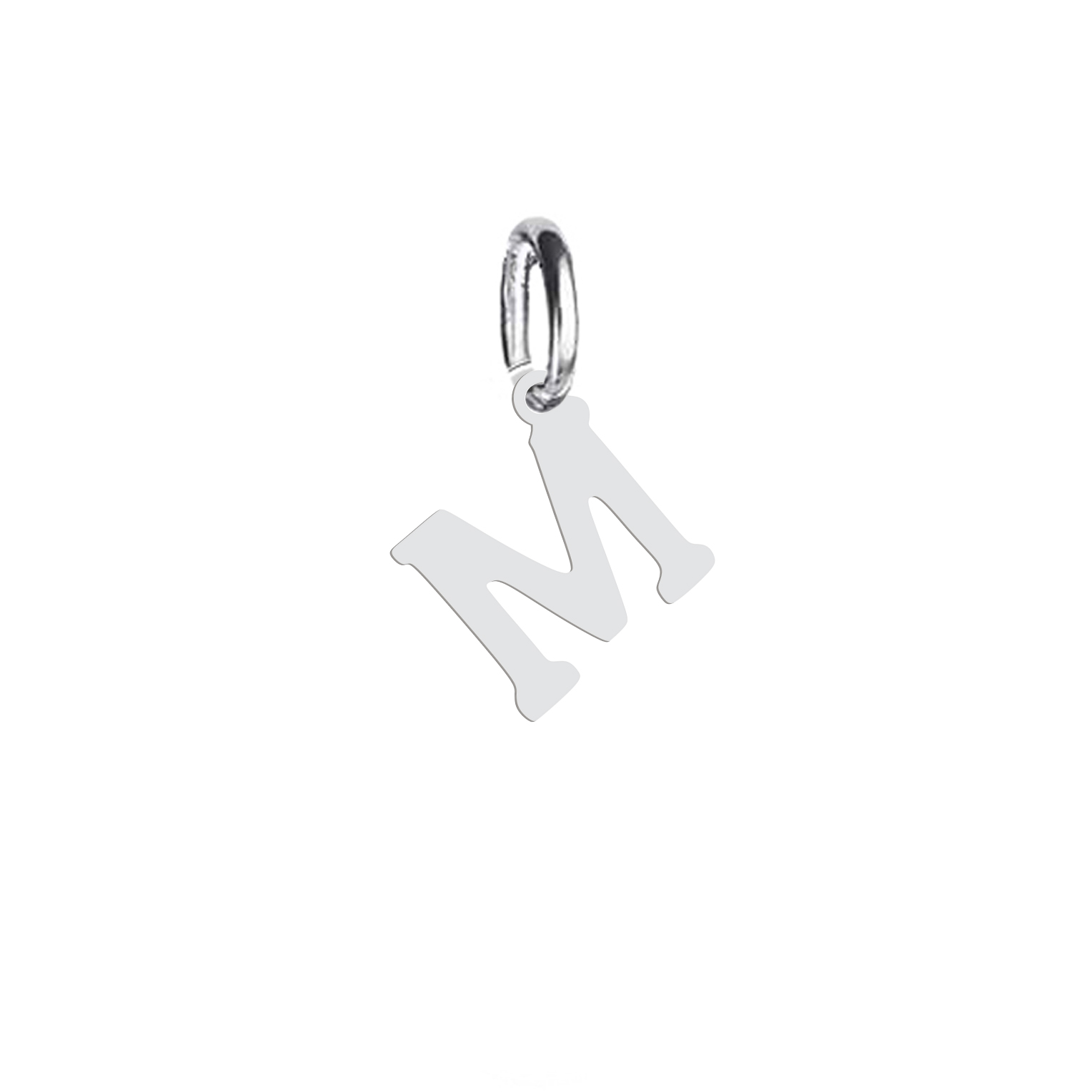 آویز گردنبند نقره هایکا طرح حرف M مدل nha 248