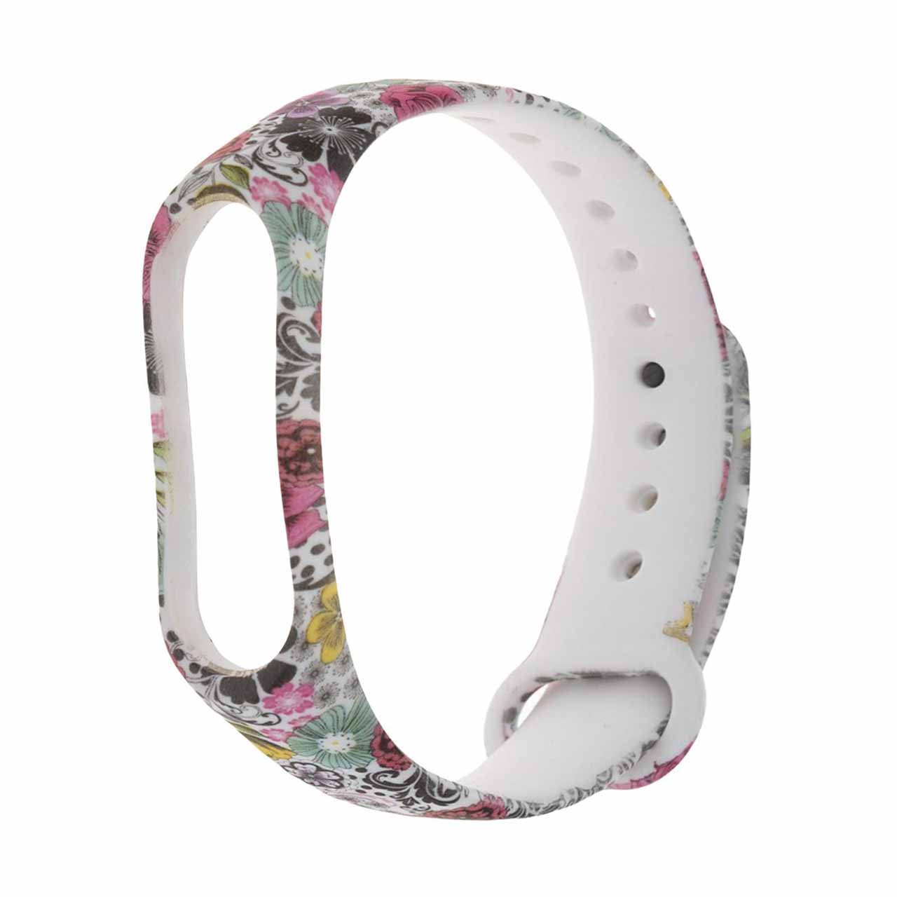 بند طرح گل مدل Garden01 مناسب برای مچ بند هوشمند شیائومی Mi Band 3 /Mi Band 4