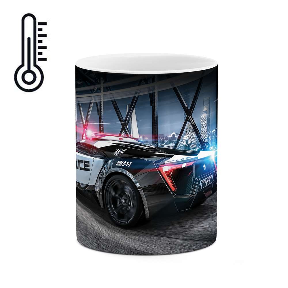 ماگ حرارتی طرح ماشین پلیس مدل mgph01885