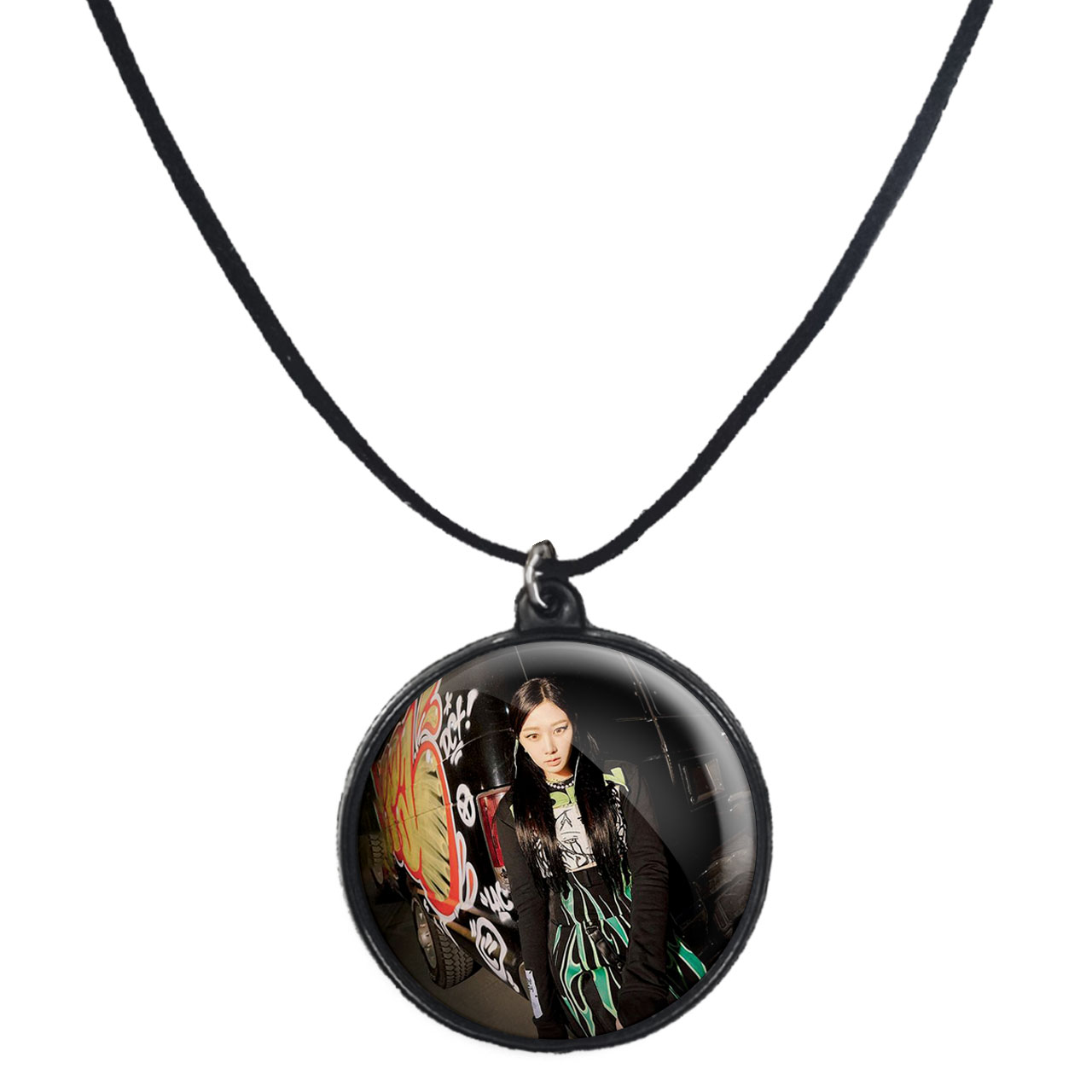 گردنبند پرمانه طرح aespa کد pmb.18554 مدل دو طرفه