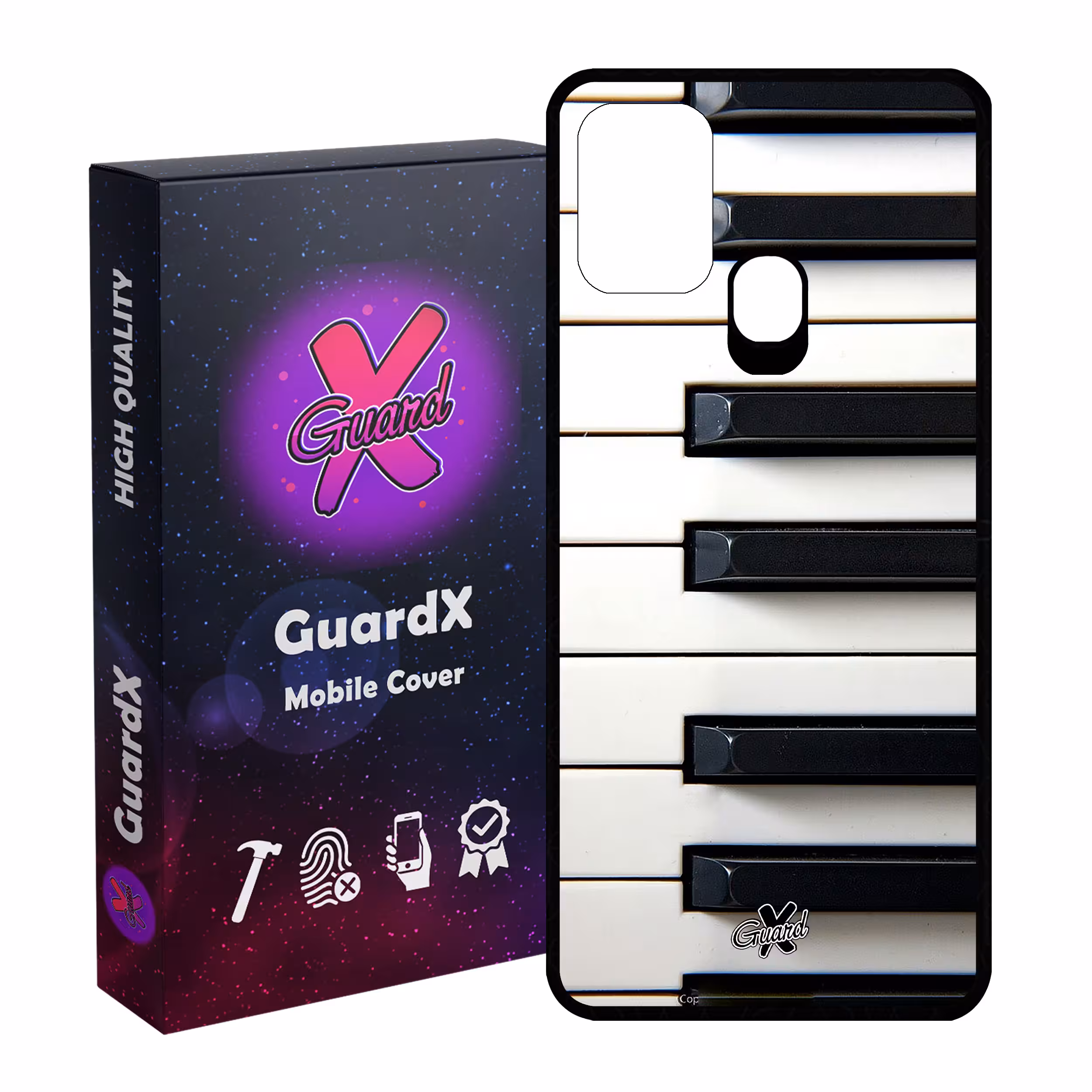 کاور گارد ایکس طرح Piano مدل Glass10101 مناسب برای گوشی موبایل سامسونگ Galaxy M31 / M31 Prime / F41