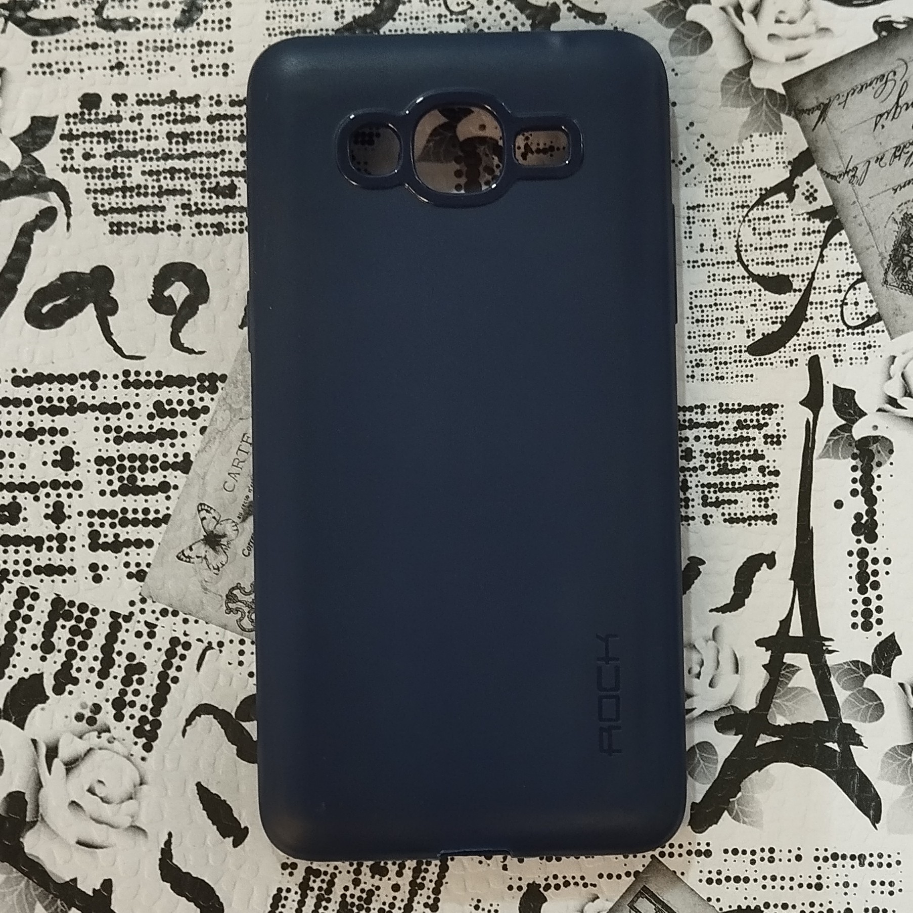 گارد - قاب - کاور ژله ای رنگ سرمه ای برند راک مناسب برای سامسونگ Galaxy J2 Prime - G530 - Grand Prime