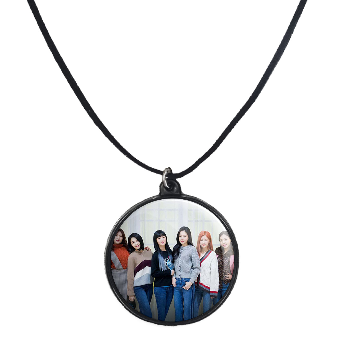 گردنبند پرمانه طرح Apink گروه موسیقی کد pmb.11908 مدل دو طرفه