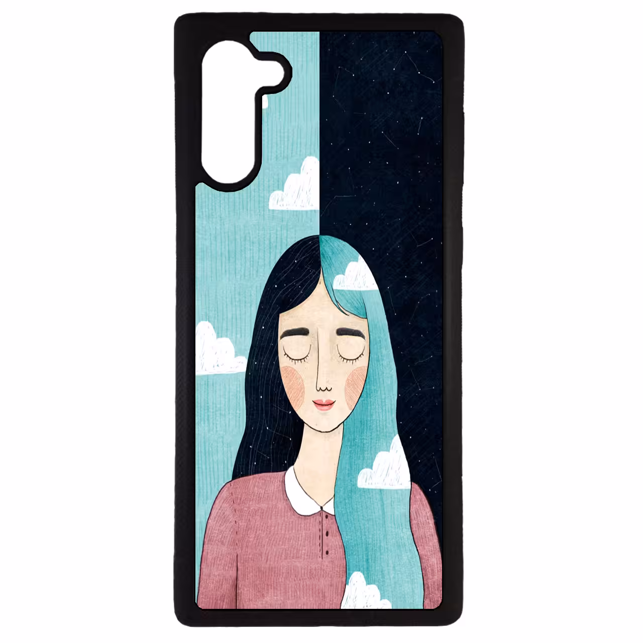 کاور طرح دختر کد 11050646 مناسب برای گوشی موبایل سامسونگ galaxy note 10