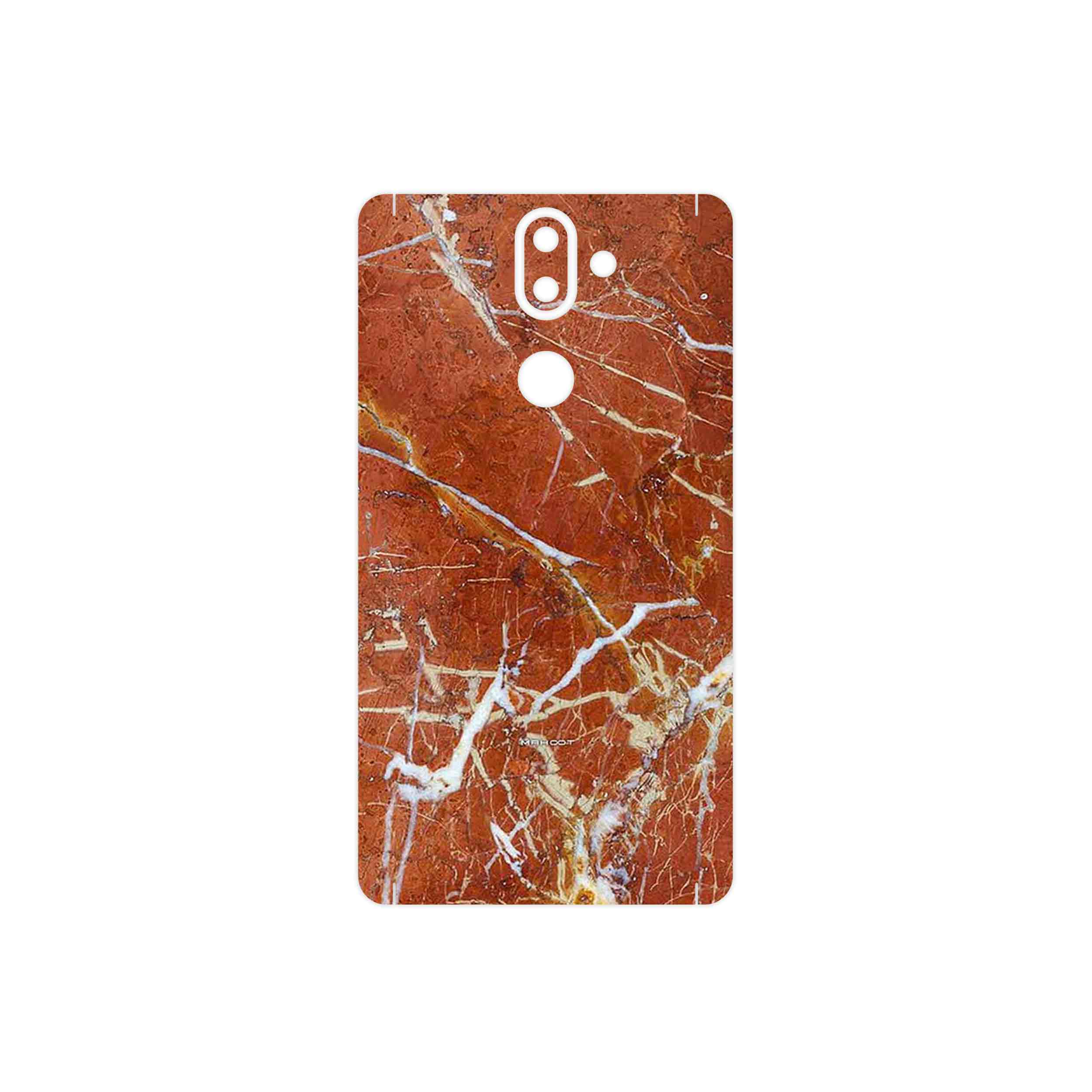 برچسب پوششی ماهوت مدل Red Marble مناسب برای گوشی موبایل نوکیا 8 Sirocco