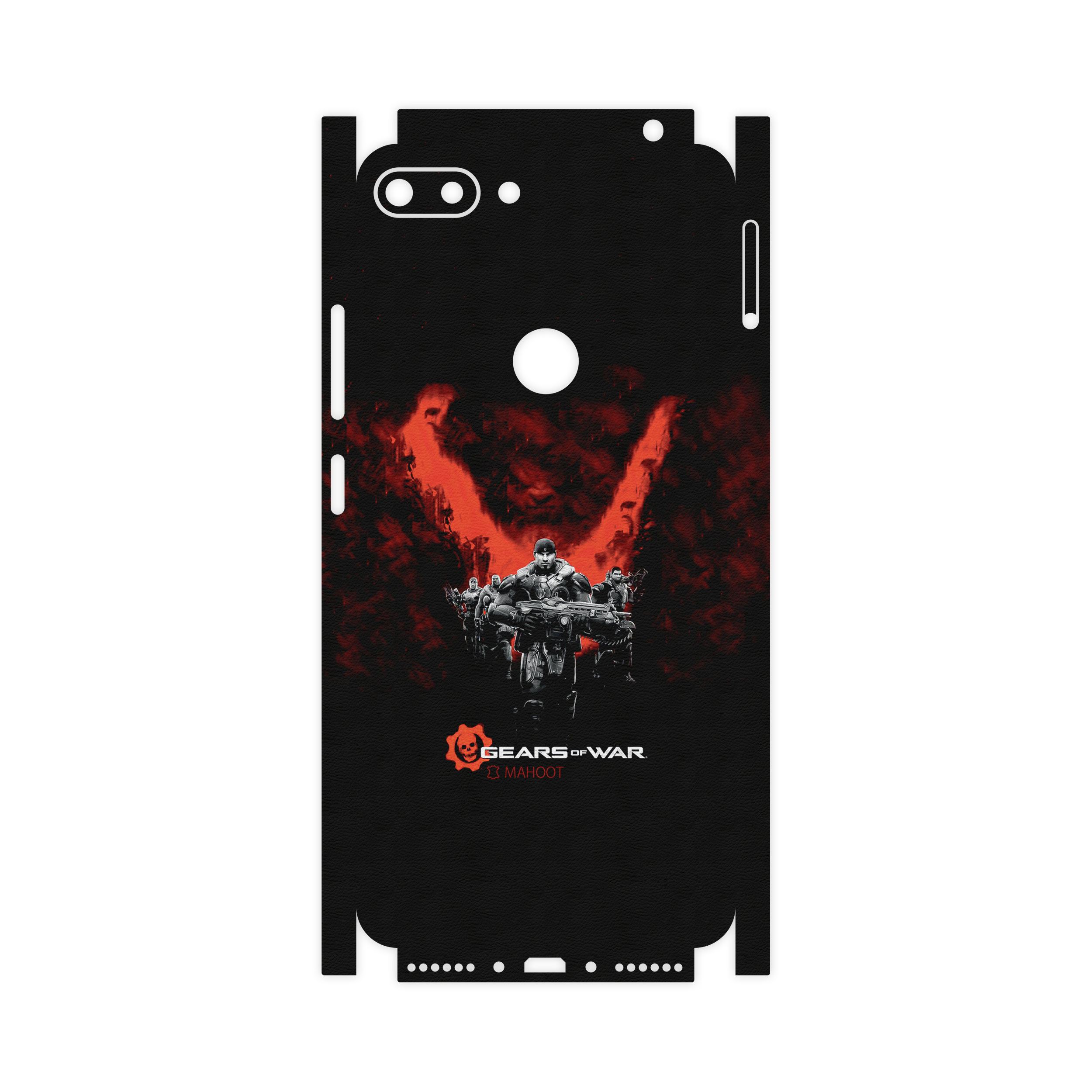 برچسب پوششی ماهوت مدل GEARS-OF-WAR-Game-FullSkin مناسب برای گوشی موبایل جی پلاس T10
