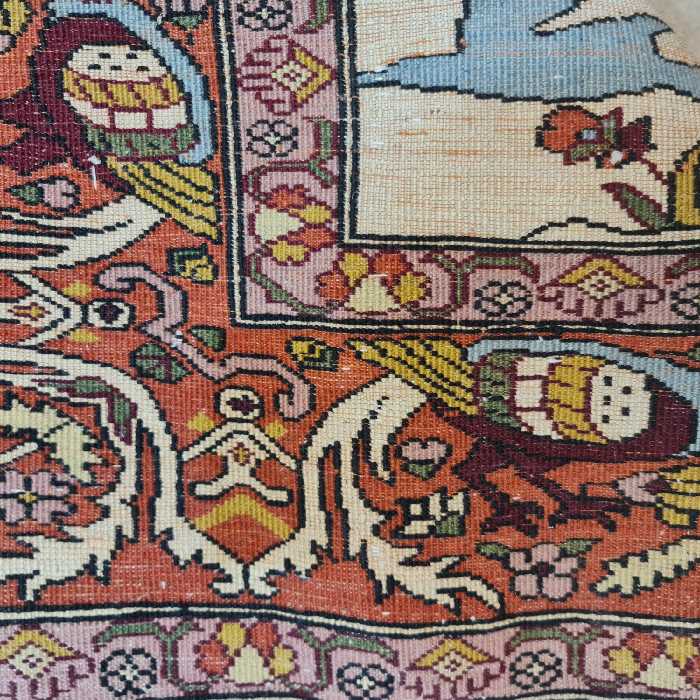 فرش دستبافت دو نیم متری مدل قشقایی کد 57