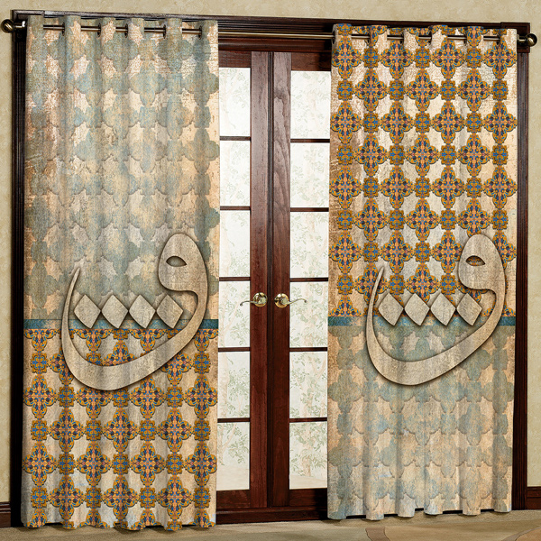 پرده پانچی مدل مخمل کد 6299 سایز 280x140 سانتی متر