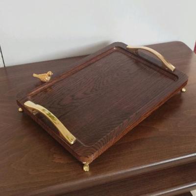 سینی چوبی وکیوم دسته فلزی پایه دار