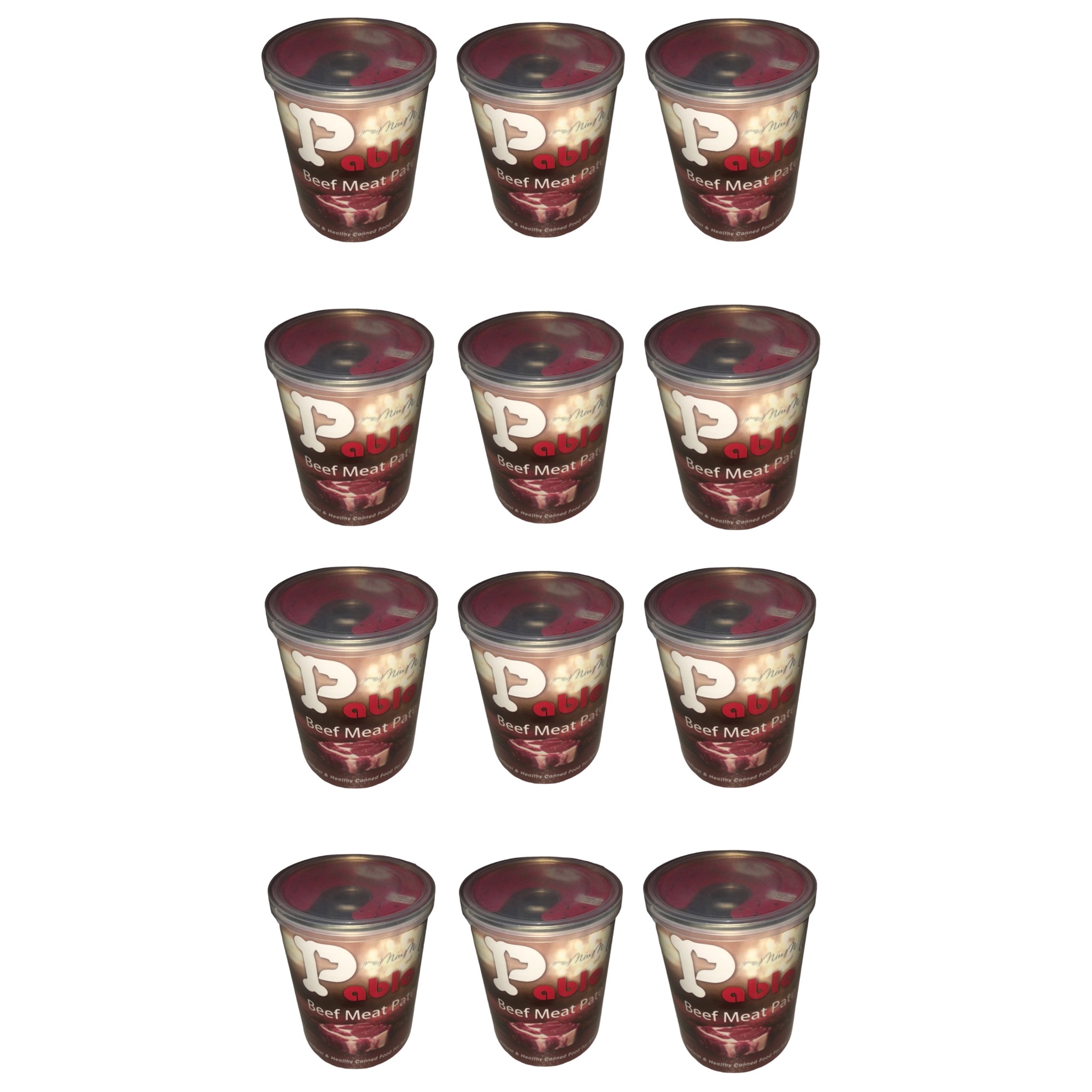 کنسرو سگ مدل پابلو گوشت خالص گوساله  وزن 4800 گرم بسته 12 عددی