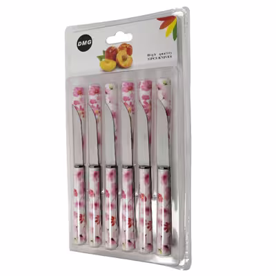 کارد میوه خوری دی ام جی مدل FLOWER-T بسته 12 عددی