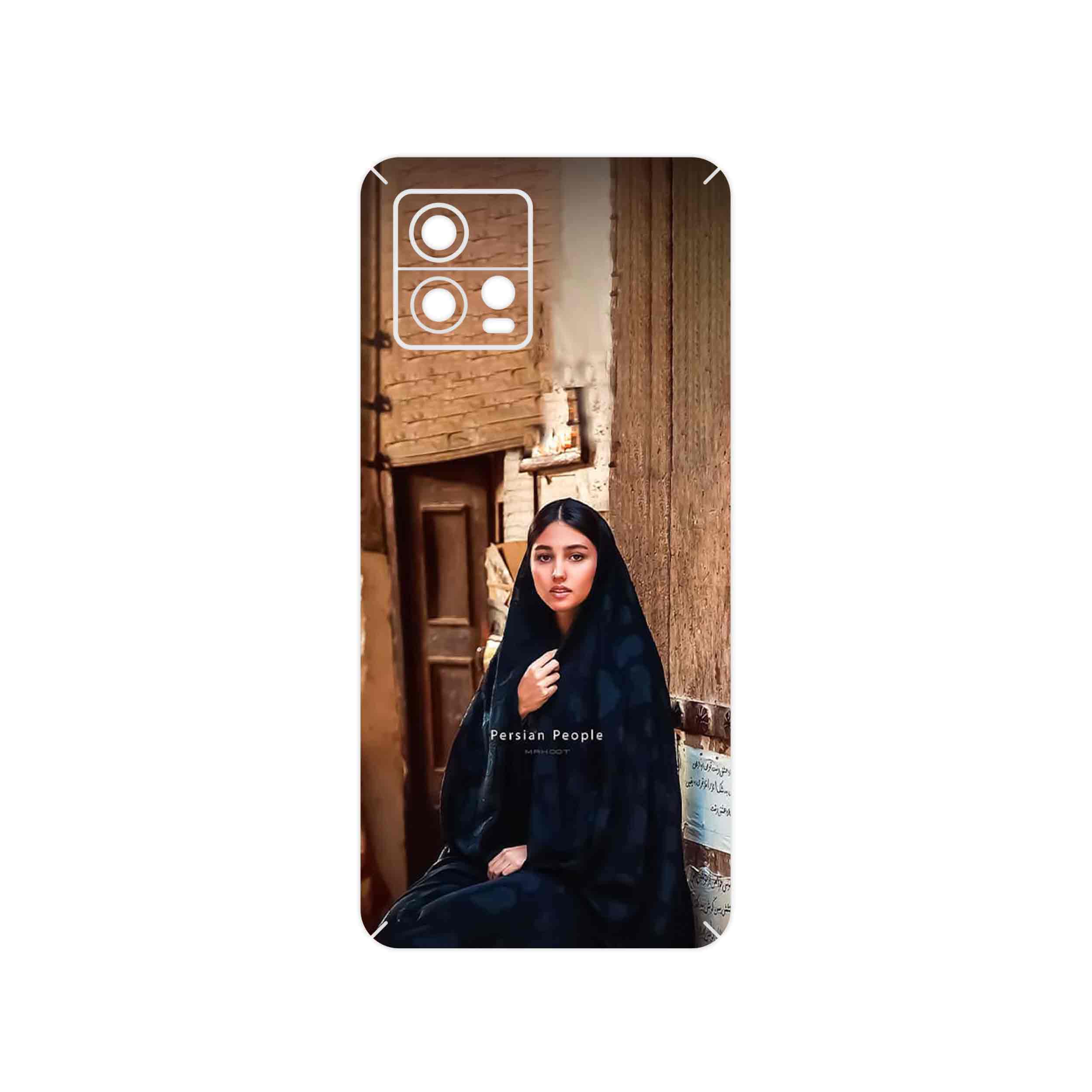 برچسب پوششی ماهوت مدل Portrait of an Iranian Woman مناسب برای گوشی موبایل موتورولا Moto G72