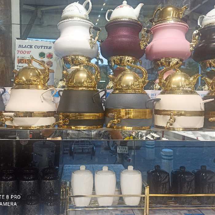 کتری قوری شیردارطلایی کفچدن 