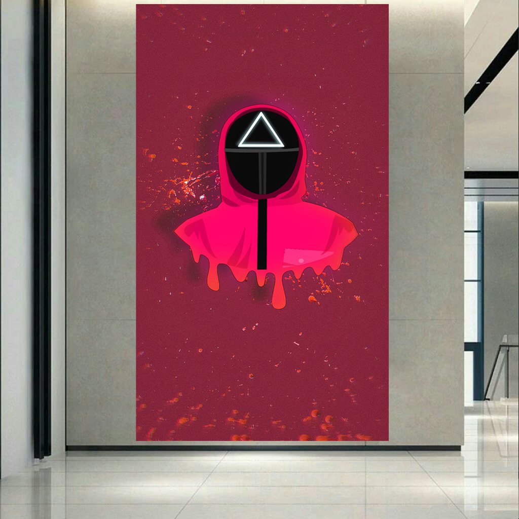 تابلو بوم طرح اسکویید گیم مدل نگهبان کد AR2065