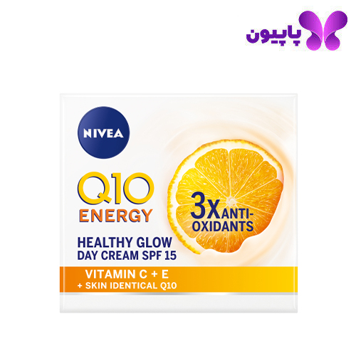 کرم روز ضد چروک حاوی ویتامین C و E و Q10 نیوا با spf15