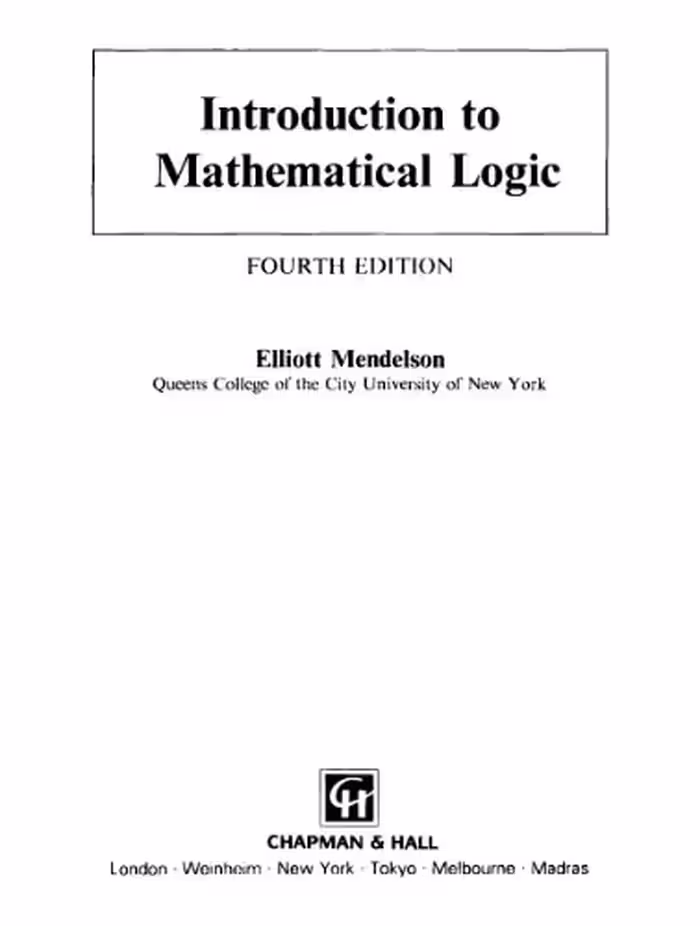 خرید و دانلود نسخه کامل کتاب Introduction to mathematical logic