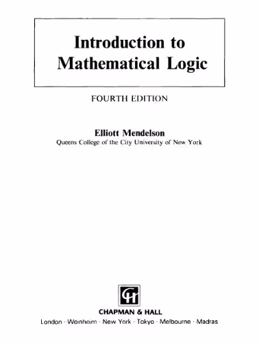 خرید و دانلود نسخه کامل کتاب Introduction to mathematical logic
