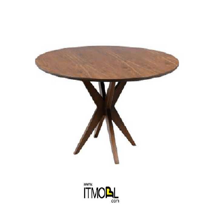 میز ناهارخوری دایره 8 نفره پایه هشت مدل DT15 - با 2 سال ضمانت