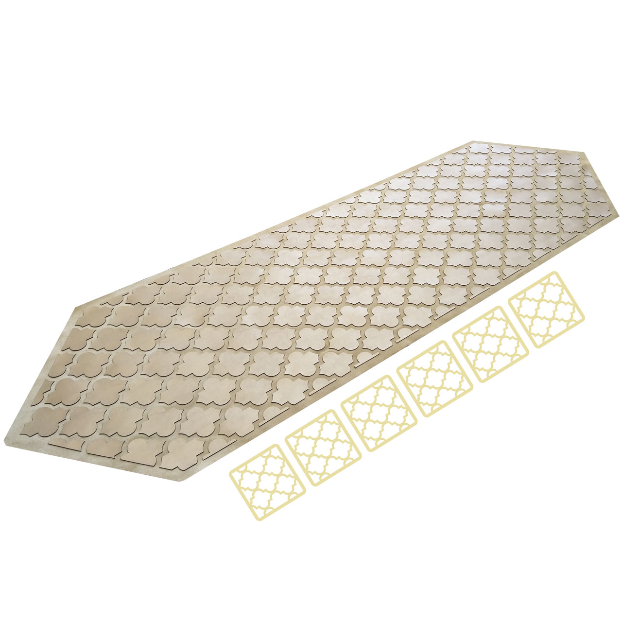 رانر طرح پازل کد Rpuzzle710/6ug-GO به همراه زیرلیوانی