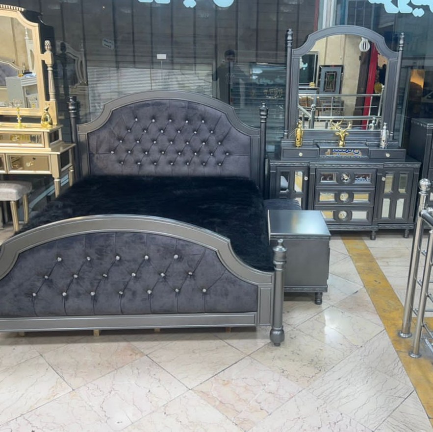 سرویس خواب تخت خواب مدل  لورا دارای رنگ بندی و تغییر ساز  به درخواست مشتری