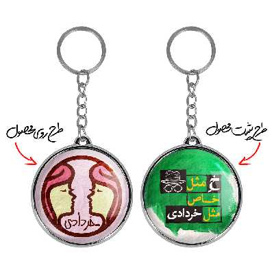 جاکلیدی خندالو طرح ماه خرداد مدل دوطرفه کد 23592323