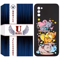 کاور یوریل مدل KSH کد 6 طرح گربه مناسب برای گوشی موبایل سامسونگ Galaxy A02S