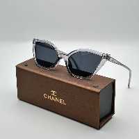 عینک آفتابی زنانه ومردانه مارک چنل(طوسی مشکی )