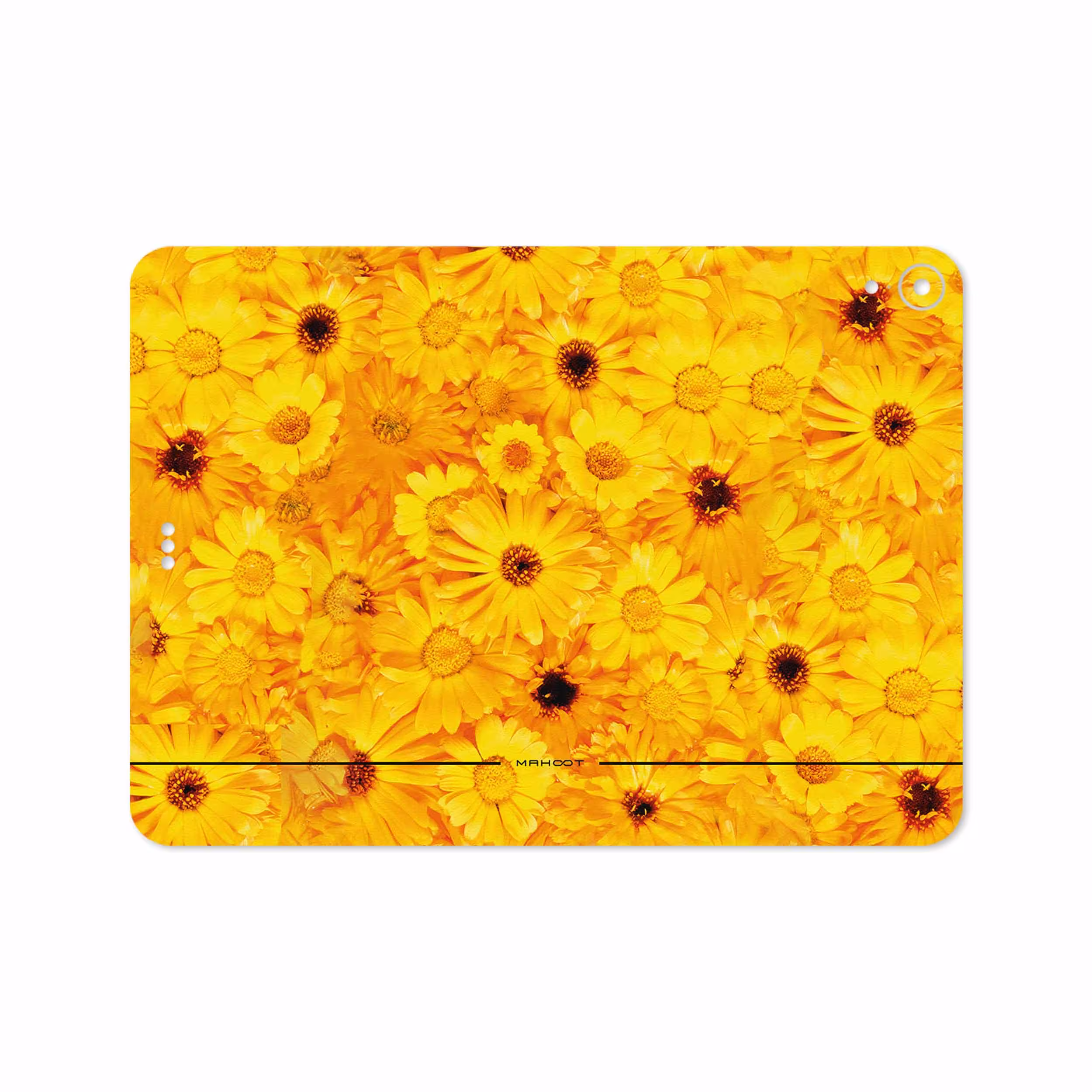 برچسب پوششی ماهوت مدل Yellow-Flower مناسب برای تبلت اپل iPad Pro 11 2018 A2013