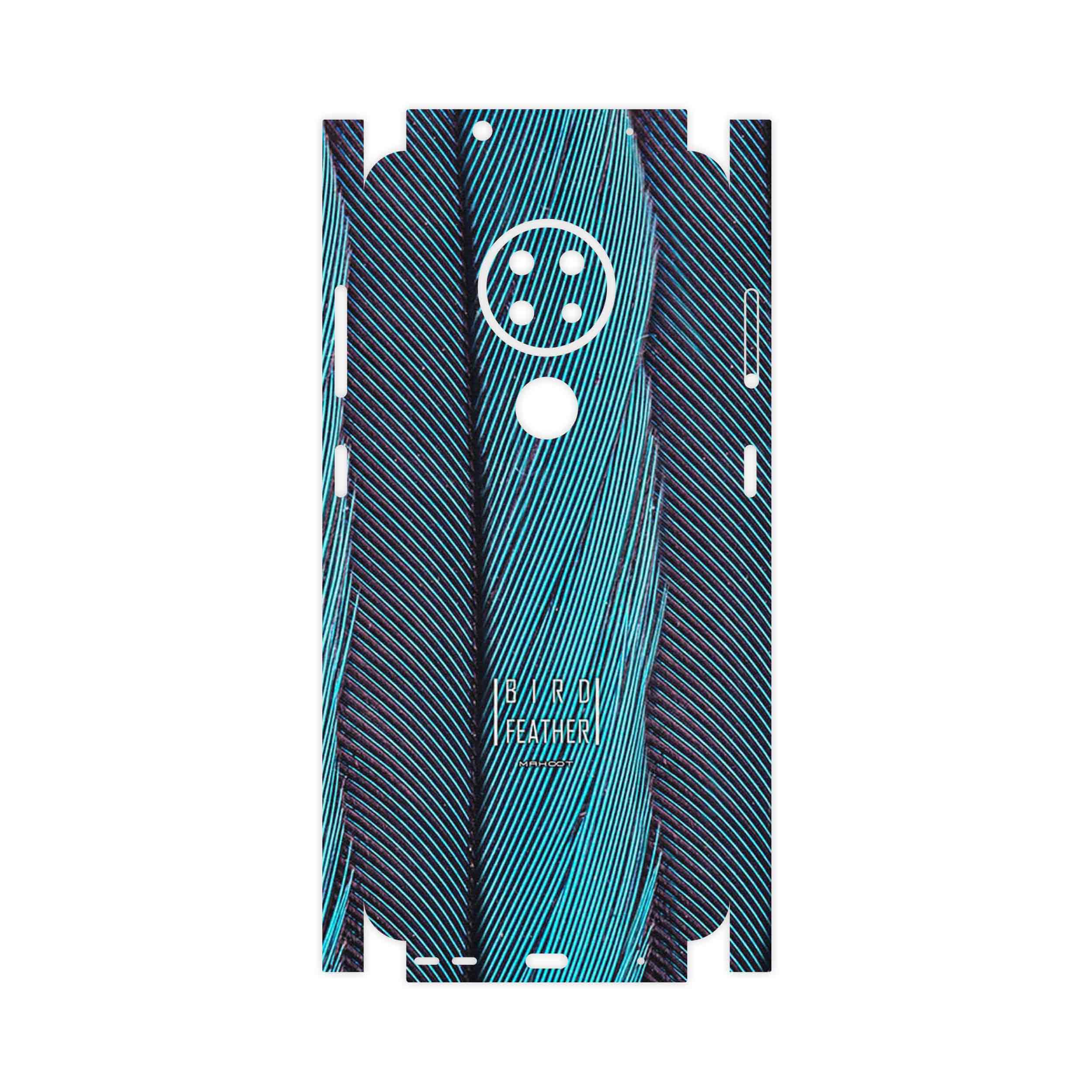 برچسب پوششی ماهوت مدل Turquoise feathers-FullSkin مناسب برای گوشی موبایل نوکیا 7.2