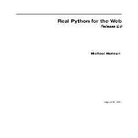خرید و دانلود نسخه کامل کتاب Real Python for the Web