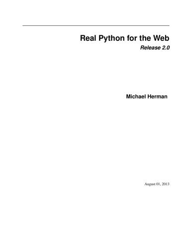 خرید و دانلود نسخه کامل کتاب Real Python for the Web