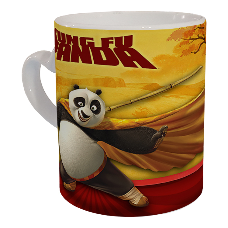 ماگ مدل دسته قلبی طرح پاندا کنگ فو کار کد 25