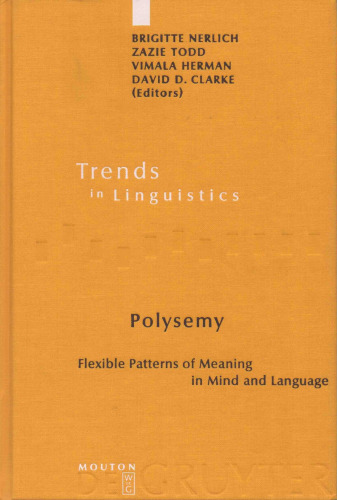 خرید و دانلود نسخه کامل کتاب Polysemy. Flexible Patterns of Meaning in Mind and Language