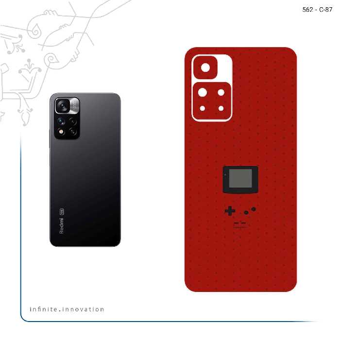 برچسب پوششی ماهوت مدل Minimal GameBoy Icon مناسب برای گوشی موبایل شیائومی Redmi Note 11 Pro Plus 5G