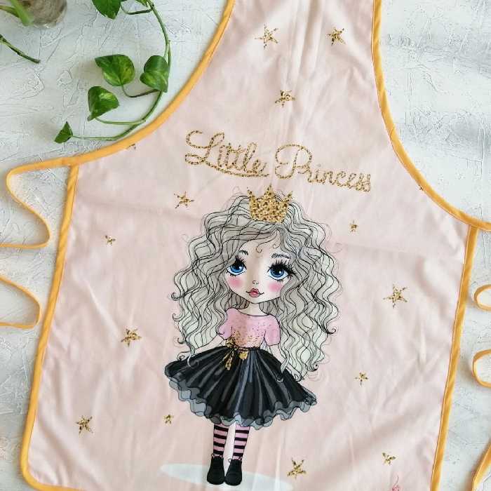 پیشبند مخمل نسوز مدل ماهلین طرح 34