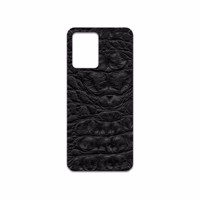 برچسب پوششی ماهوت مدل Black-Crocodile-Leather مناسب برای گوشی موبایل شیائومی Poco X5