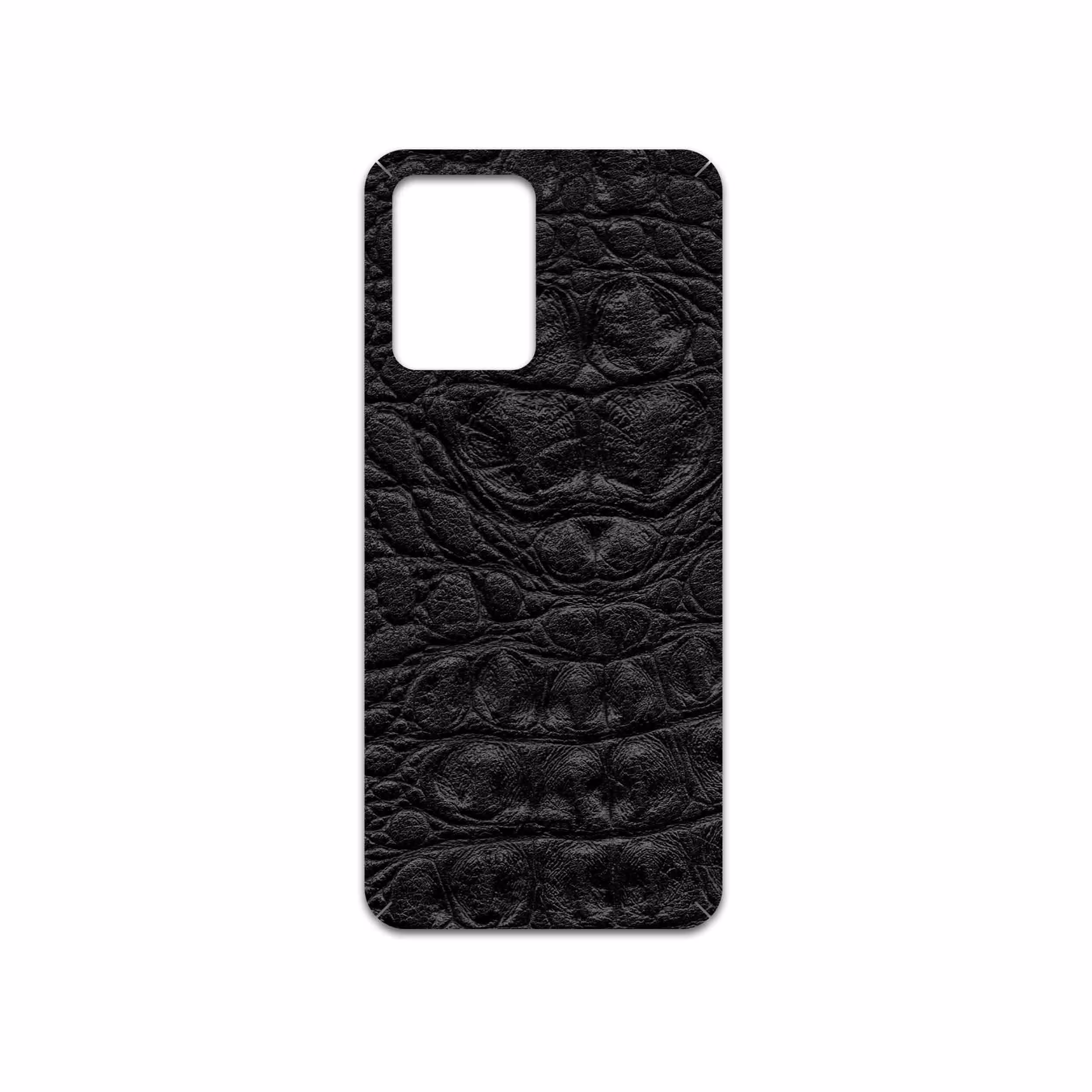 برچسب پوششی ماهوت مدل Black-Crocodile-Leather مناسب برای گوشی موبایل شیائومی Poco X5