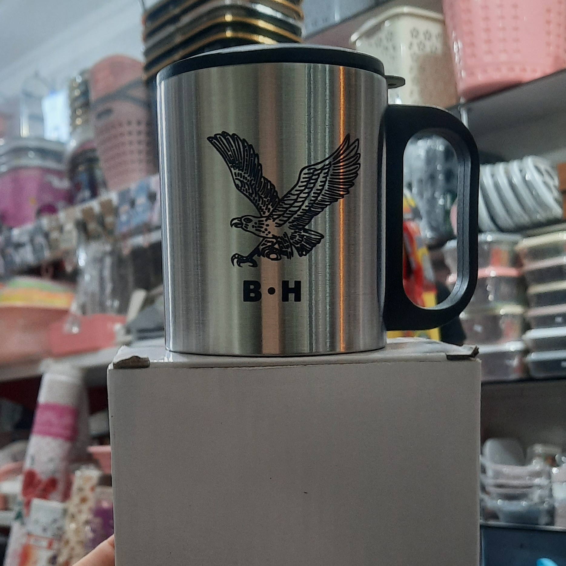لیوان دوجداره استیل دربدار درجه یک اصل