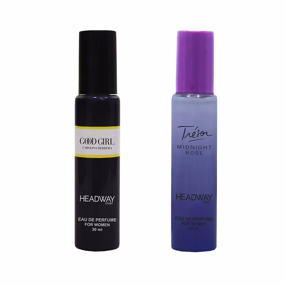 عطر جیبی زنانه هدوی استوری مدل لانکوم میدنایت رز و گود گرل حجم 30 میلی لیتر مجموعه 2 عددی