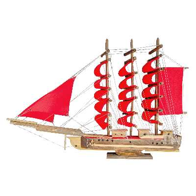 دکوری مدل کشتی چوبی دزدان دریایی