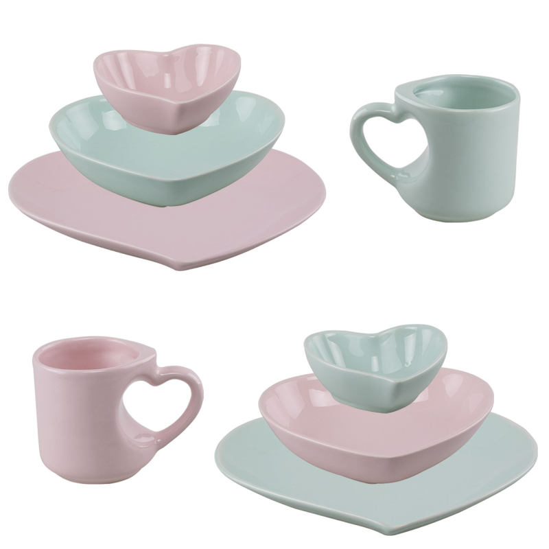 سرويس غذاخوري 8 پارچه مدل قلب