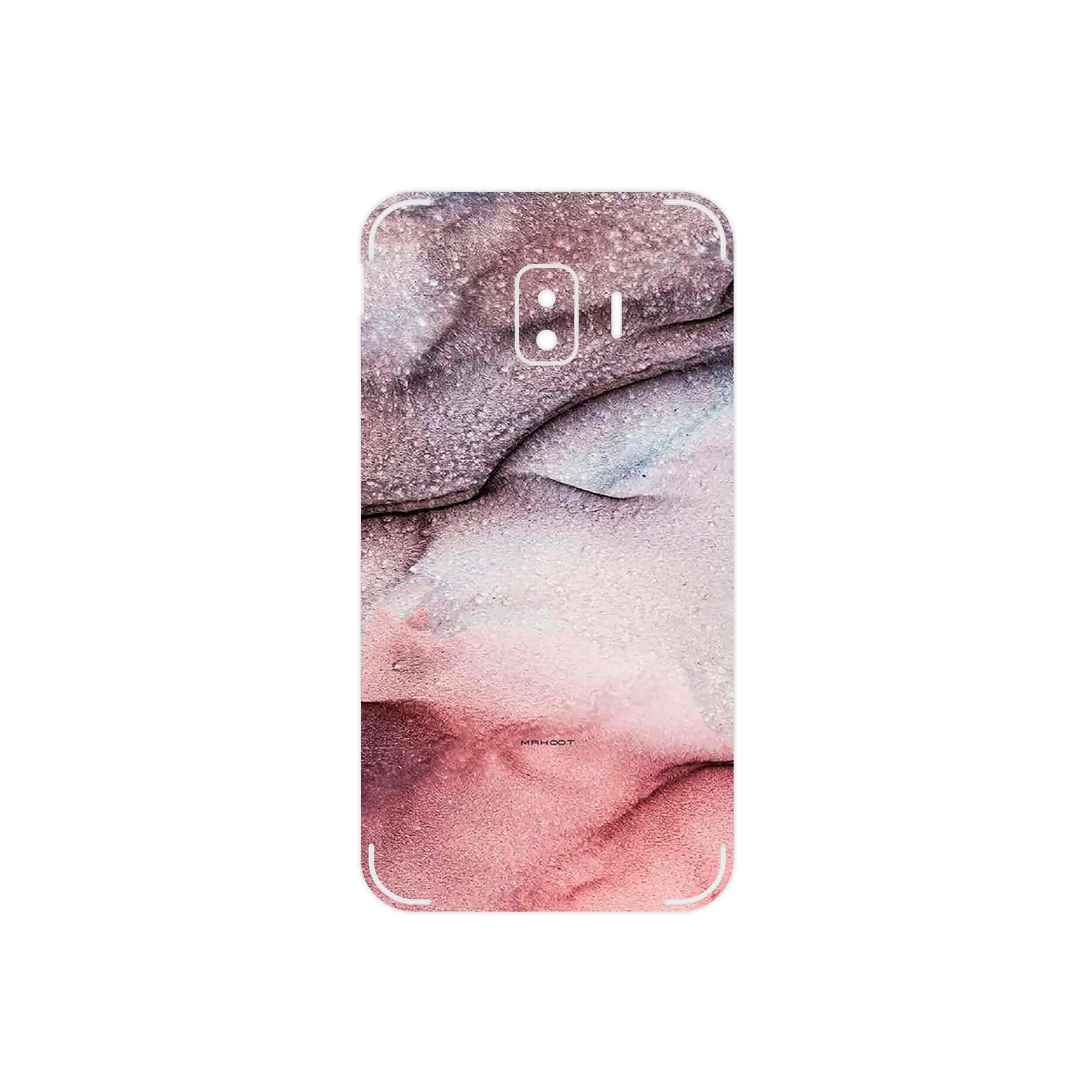 برچسب پوششی ماهوت مدل Smoky pink marble مناسب برای گوشی موبایل سامسونگ Galaxy J2 Core