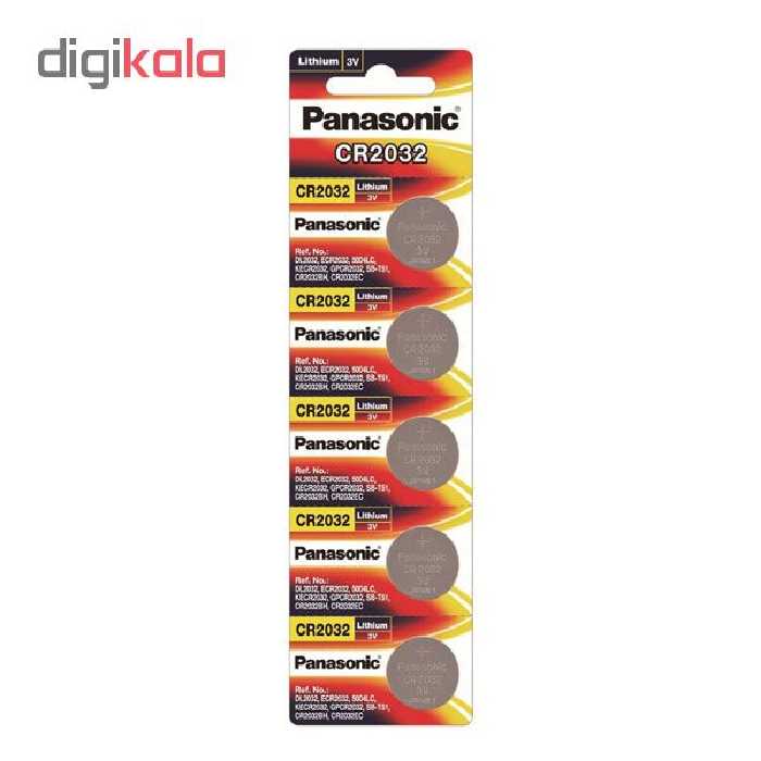 باتری سکه ای پاناسونیک مدل CR2032 بسته 5 عددی